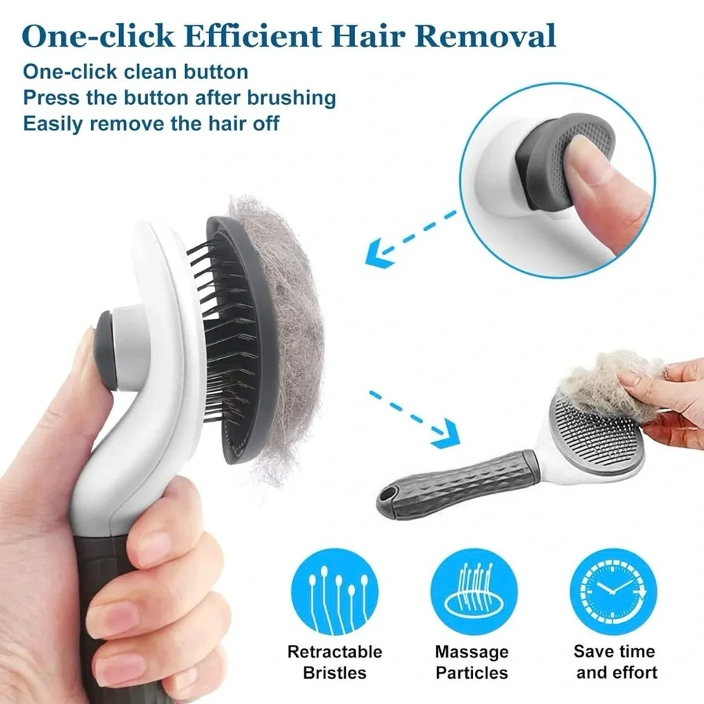 Grooming Self-cleaning Brush comb for dogs and cats‎ by cleanpet's